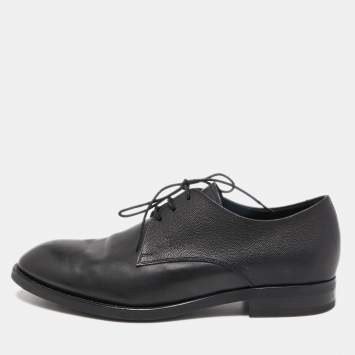 Pre Owned Tod's Black Leather Lace Up Derby Size 42