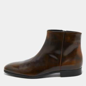 Pre Owned Tod's Brown Ombre Leather Chelsea Boots Size 41