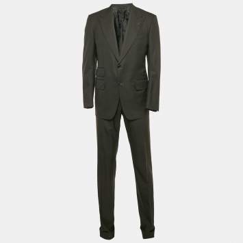 Tom Ford Black Wool Regular Fit Suit L