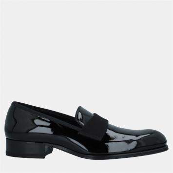 Pre Owned Tom Ford Patent Leather Smoking Slippers Size 42