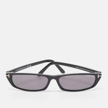 Pre Owned Tom Ford Black TF1058 01A Alejandro Rectangular Sunglasses