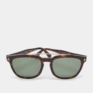 Pre Owned Tom Ford Tortoise Brown TF516 Holt Sunglasses