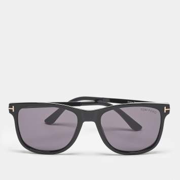Pre Owned Tom Ford Black TF 1104 Sinatra Square Sunglasses