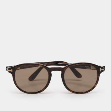 Pre Owned Tom Ford Brown Dante TF834 Polarized Sunglasses