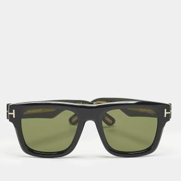 Pre Owned Tom Ford Black TF 1200 Icon Collection Square Sunglasses 