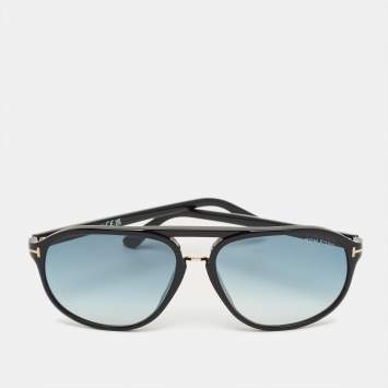 مملوكة مسبقًا Tom Ford Black Gradient Jacob TF447 Aviator Sunglasses