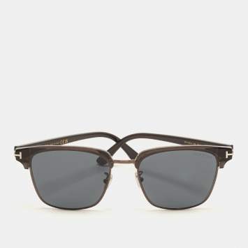 Pre Owned Tom Ford Black TF1139-K Square Sunglasses