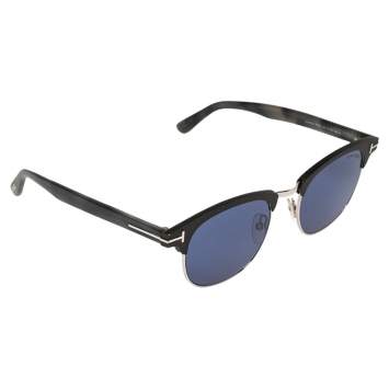 Pre Owned Tom Ford Blue Acetate Laurent Sunglasses