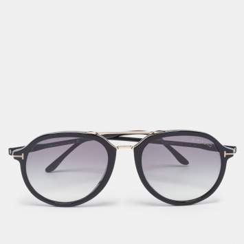 Pre Owned Tom Ford Black Rupert Gradient Sunglasses