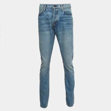Pre Owned Tom Ford Blue Washed Denim Jeans XL Waist 36"