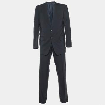 Pre Owned Tom Ford Black Wool Tailored Suit XXL