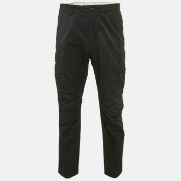 Pre Owned Tom Ford Black Cotton Blend Cargo Pants L