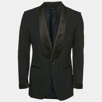 Tom Ford Navy Blue Wool Regular Fit Blazer M