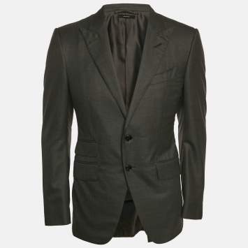 Pre Owned Tom Ford Grey Wool O'Conner Blazer S