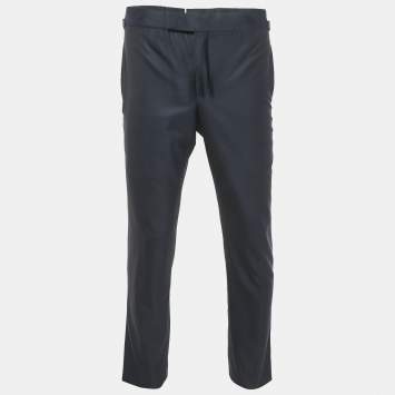 Pre Owned Tom Ford Navy Blue Wool Formal Trousers S