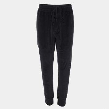 Pre Owned Tom Ford Navy Blue Velvet Jogger L