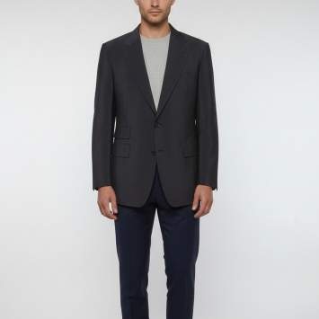 Pre Owned Tom Ford Grey Wool Blend Single Breasted Blazer XXL