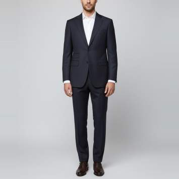 Pre Owned Tom Ford Navy Blue Striped Wool Shelton Suit XL