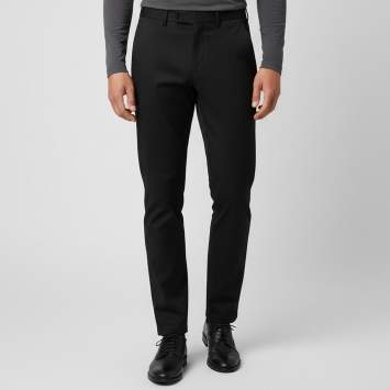 Pre Owned Tom Ford Black Wool and Satin Paneled Tuxedo Trousers XL
