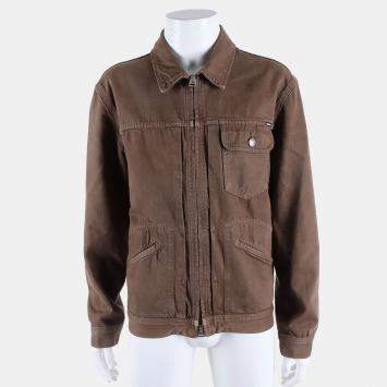 Pre Owned Tom Ford Brown denim Zip Up Jacket Size M
