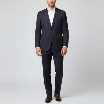 Pre Owned Tom Ford Navy Blue Pinstripe Wool Tailored Suit L 