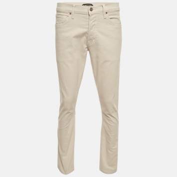 مملوكة مسبقًا Tom Ford Beige Denim Slim Fit Jeans M/Waist 32"