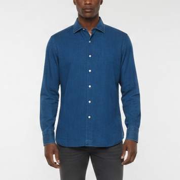 Pre Owned Tom Ford Blue Denim Button Front Shirt XXL 
