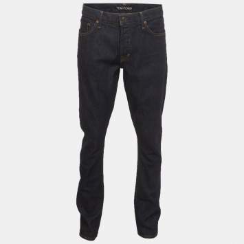 Pre Owned Tom Ford Blue Denim Slim Fit Buttoned Jeans XXL/Waist 38" 