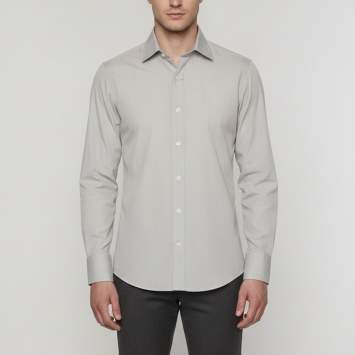 Pre Owned Tom Ford Grey Cotton Button Down Shirt S 