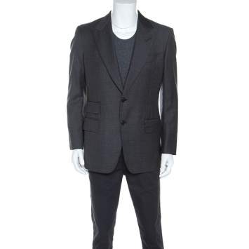 Pre Owned Tom Ford Grey Wool Blazer L