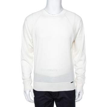 Pre Owned Tom Ford Cream Cashmere Sweatshirt XL