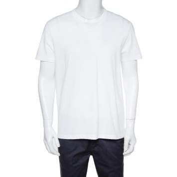 Pre Owned Tom Ford White Cotton Short Sleeve V-Neck T-Shirt XL