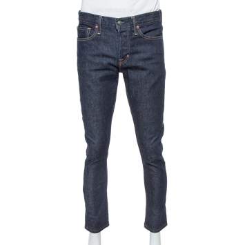 Pre Owned Tom Ford Navy Blue Denim Slim Selvage Jeans M