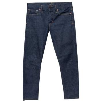 Pre Owned Tom Ford Navy Blue Denim Slim Fit Jeans M