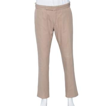 Pre Owned Tom Ford Beige Cotton Formal Pants XL