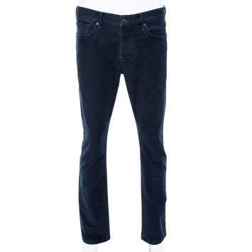 Pre Owned Tom Ford Blue Cotton Straight Fit Jeans L
