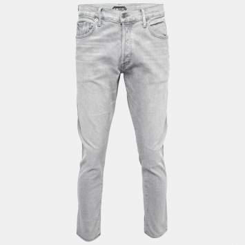 Pre Owned Tom Ford Grey Denim Regular Fit Jeans XL Waist 36