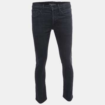 Pre Owned Tom Ford Black Denim Buttoned Jeans M Waist 32"
