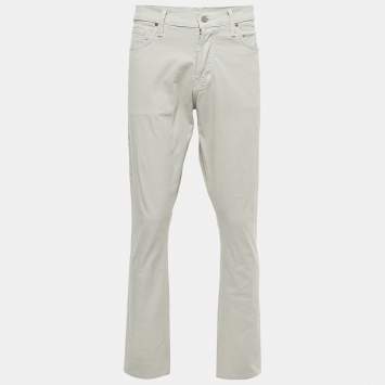 Pre Owned Tom Ford Grey Denim Buttoned Slim Fit Jeans XXL Waist 38"