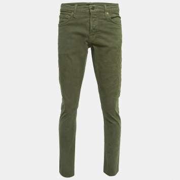 مملوكة مسبقًا Tom Ford Green Denim Slim Fit Jeans M Waist 33''