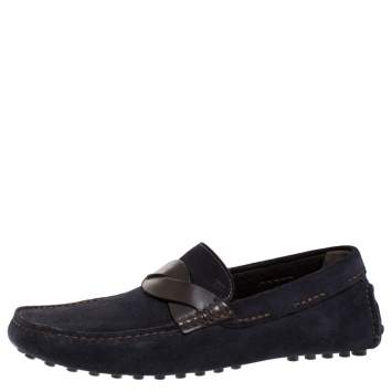 Pre Owned Tom Ford Two Tone Twist Band Elkan Loafer Size 40.5