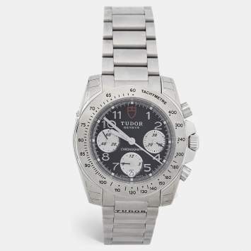 Pre Owned Tudor Black Stainless Steel 20300 Men's Wristwatch 41 mm 