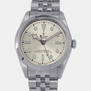 Pre Owned Tudor Silver Stainless Steel Black bay M79640-0003 Automatic Men's Wristwatch 36mm