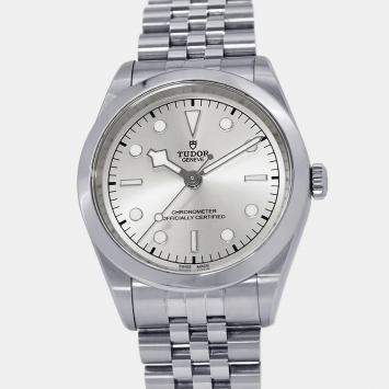 مملوكة مسبقًا Tudor Black Bay M79680-0003 Silver Automatic Stainless Steel Men's Wristwatch 41mm