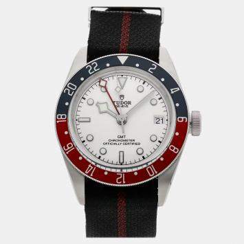 Pre Owned ساعة يد رجالية تودور بلاك باي T79220 فضية أوتوماتيكية ستانلس ستيل مستعملة 41 ملم