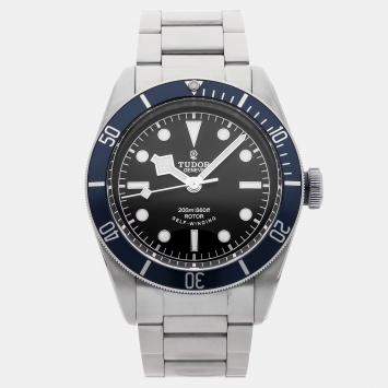 Pre Owned ساعة يد رجالية تودور هيريتيج بلاك باي M79220B أوتوماتيك ستانلس ستيل مستعملة 41 مم