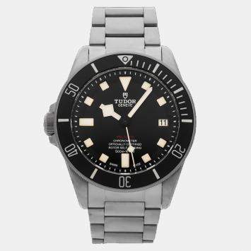 Pre Owned Tudor Pelagos 25610TNL-0001 Black Titanium Automatic Men's Watches 42mm