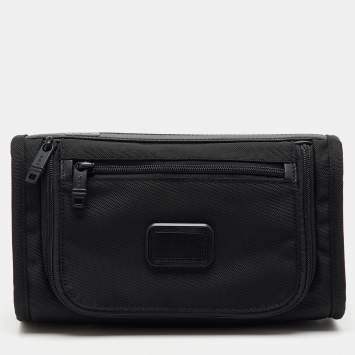 Pre Owned TUMI Black Ballistic Nylon Pouch Travel Kit