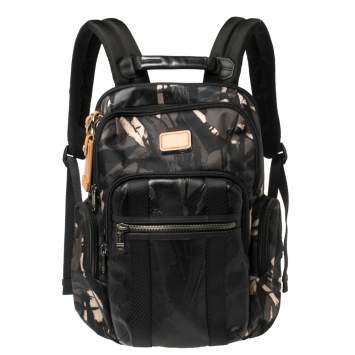 مملوكة مسبقًا TUMI Camouflage Nylon and Leather Alpha Bravo Nellis Backpack           