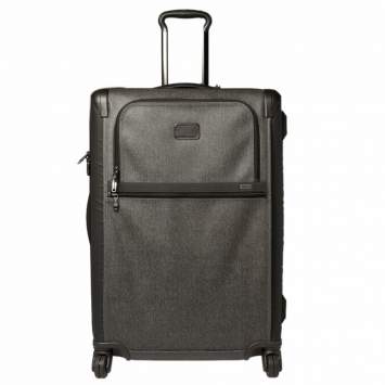 Pre Owned TUMI Grey/Brown PVC Alpha 2 Medium Trip Expandable 4 Wheel Packing Case Luggage